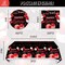 41pcs Black and red Party Supplies ,include 20 Plates, 20 Napkin and 1pcs Tablecloth,Used for Black and red Birthday Party Decoration (AAA)